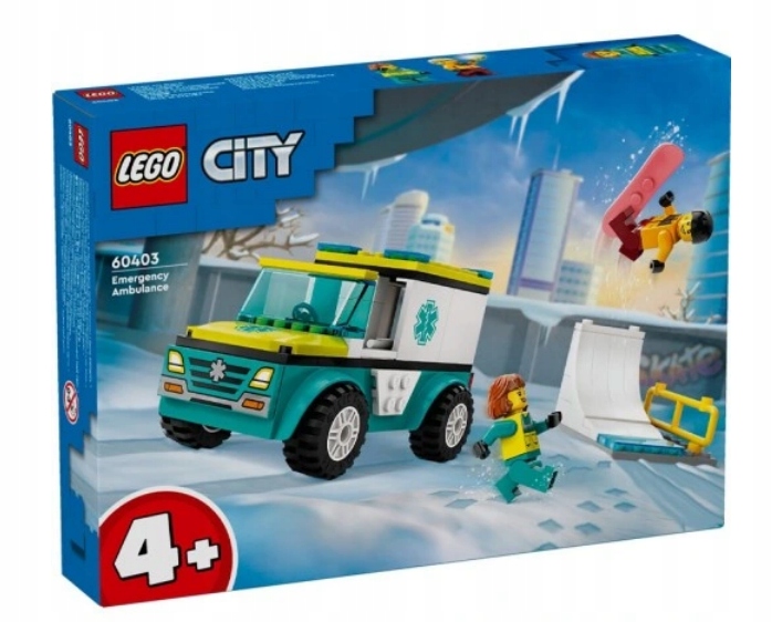 LEGO 60403 CITY KARETKA I SNOWBOARDZISTA