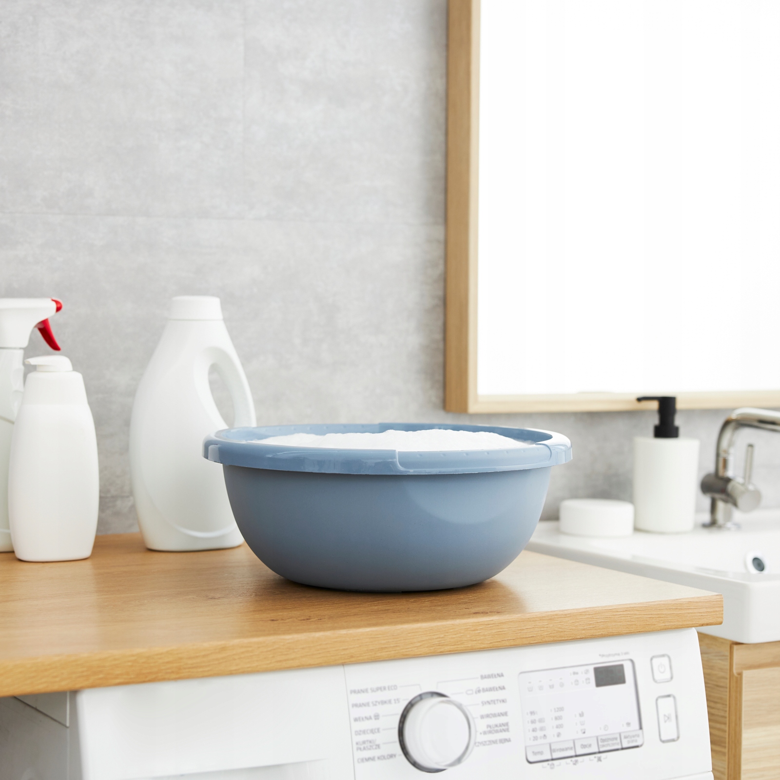 Miska okrągła Rotho ECO 6L horizon blue Kolor odcienie niebieskiego