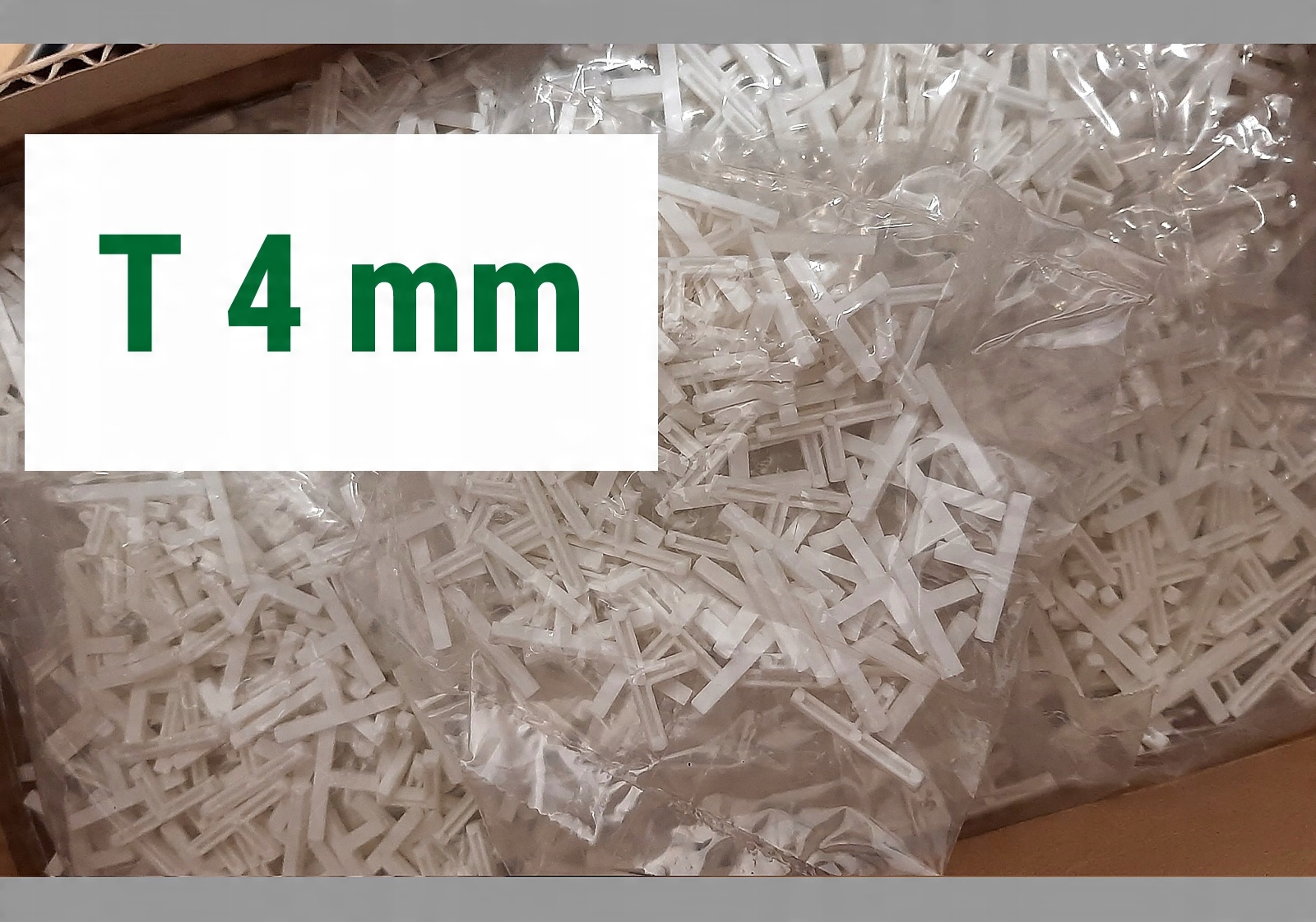 

Krzyżyki do klinkieru i glazury typ T 4 mm 75szt.