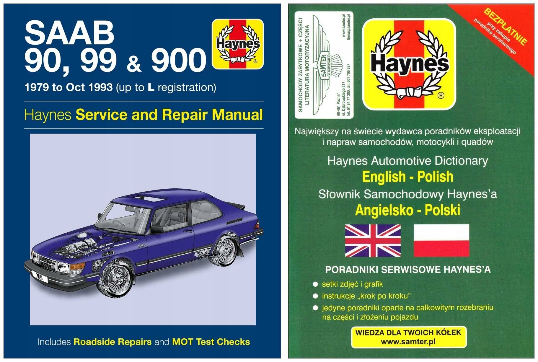 Saab 90 99 900 1979 93 instrukcja napraw Haynes