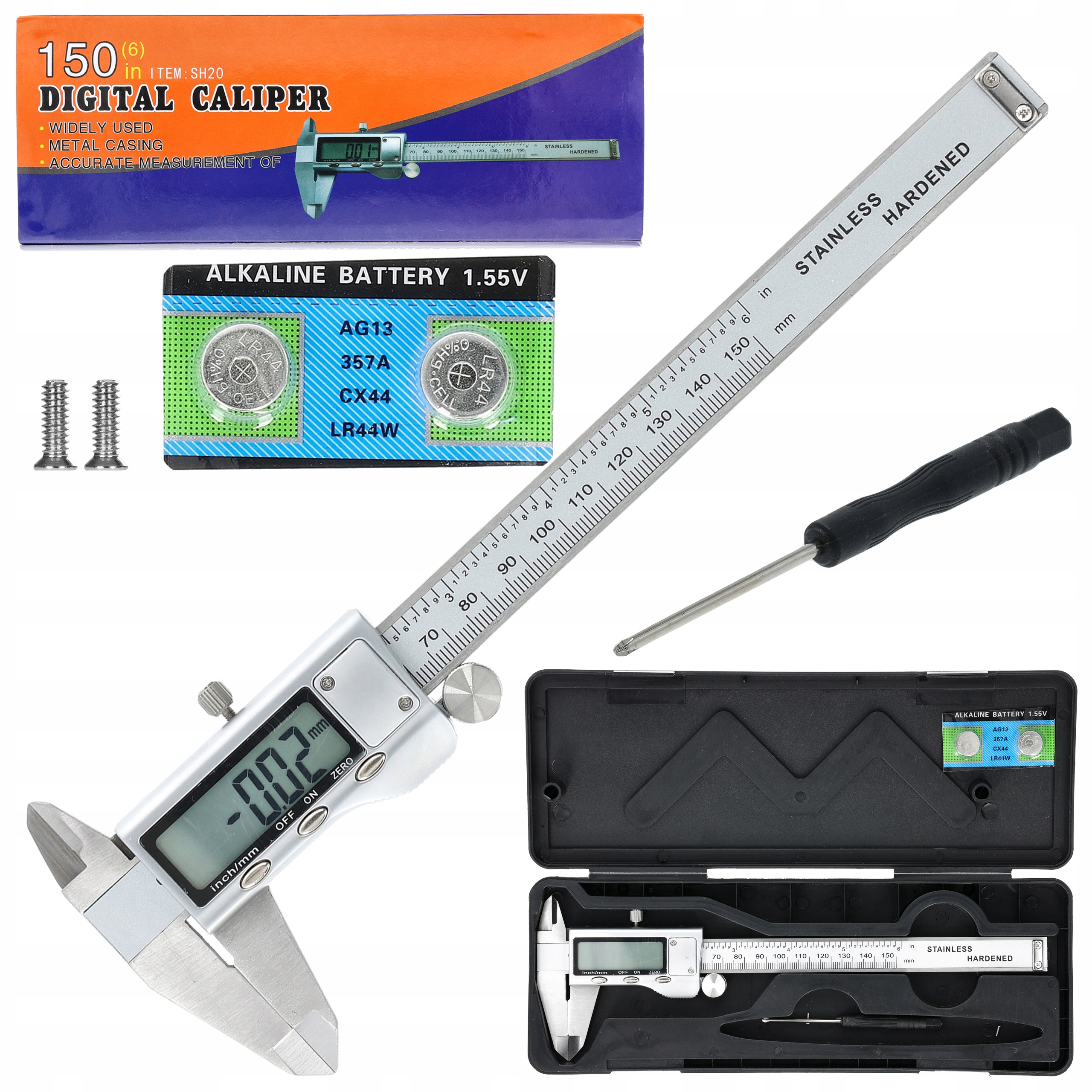 

Suwmiarka Elektroniczna Metalowa Cyfrowa LCD 150mm