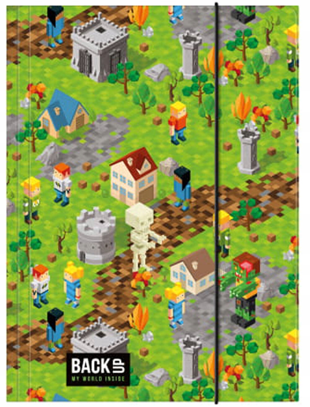 TECZKA Z GUMKĄ A4 MINECRAFT BACKUP