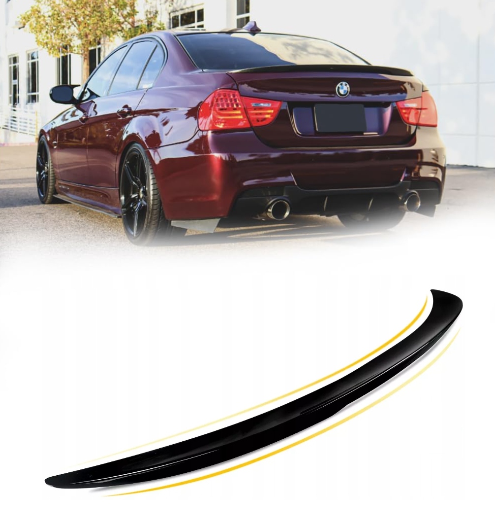Spoiler Bmw Pro E90 2005-2012 M Výkonnostní Spoiler Zavazadlového Prostoru Černý