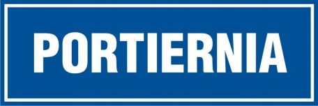 Portiernia znak tabliczka 10x30 płyta PCV