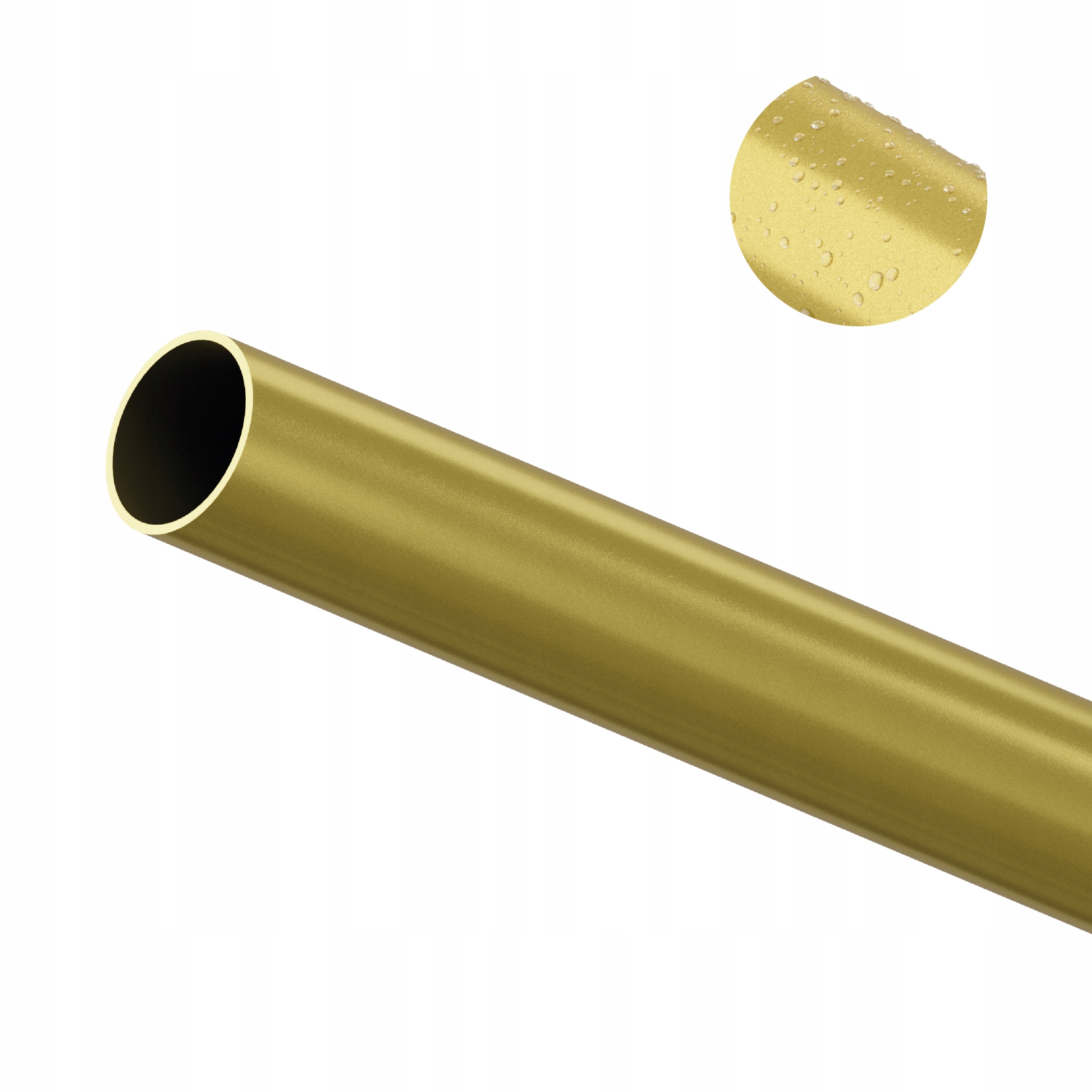 Tyč trubka pozinkovaná 32 mm x 1,5 mm zlatá 400 cm