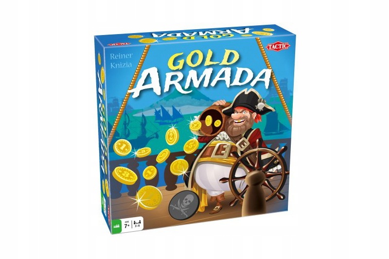 Gra kościana Gold Armada piracka rodzinna Tactic Knizia od 7 lat