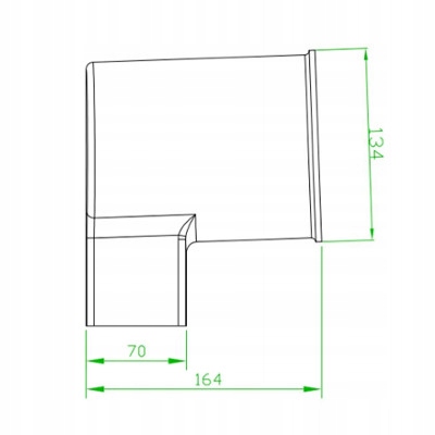 Adapter PVC 110/70x80 Galeco PVC2 Czarny Kod producenta DPBO--U-AD-110-G