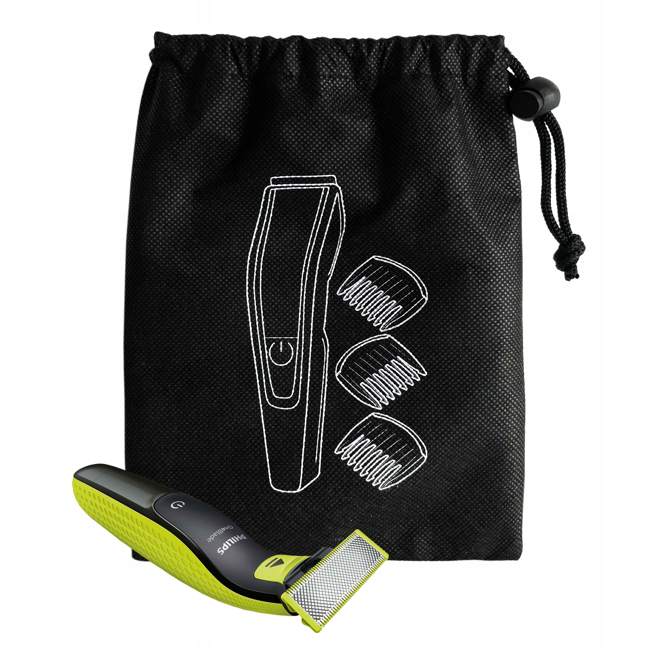 GOLARKA TRYMER DO ZAROSTU BRODY MASZYNKA PHILIPS ONEBLADE + ETUI Typ foliowa