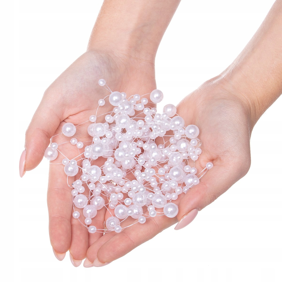 ŁAŃCUCH GIRLANDA PERŁOWA 5M KORALIKI NA CHOINKĘ Motyw Brak