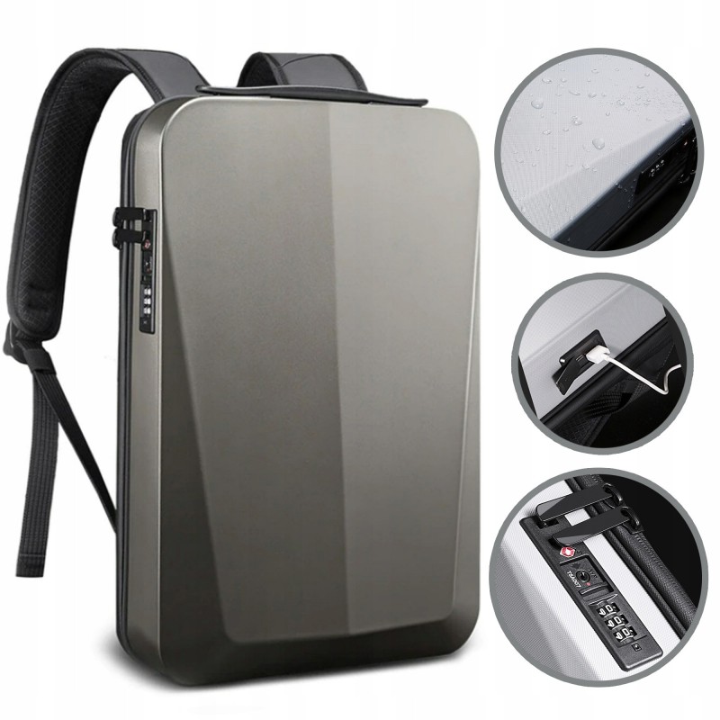 Antykradzieżowy Plecak na Laptopa Bange walizka Skorupa Miejski