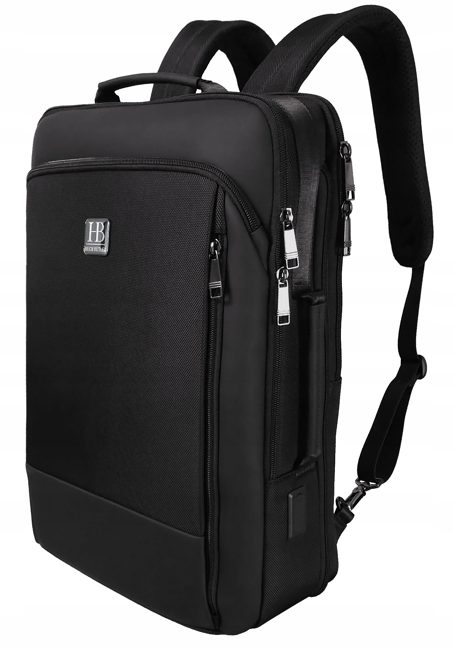 Plecak Na Laptopa 17,3" Usb Duży Wodoodporny Czarny Hugh Butler Charles XL