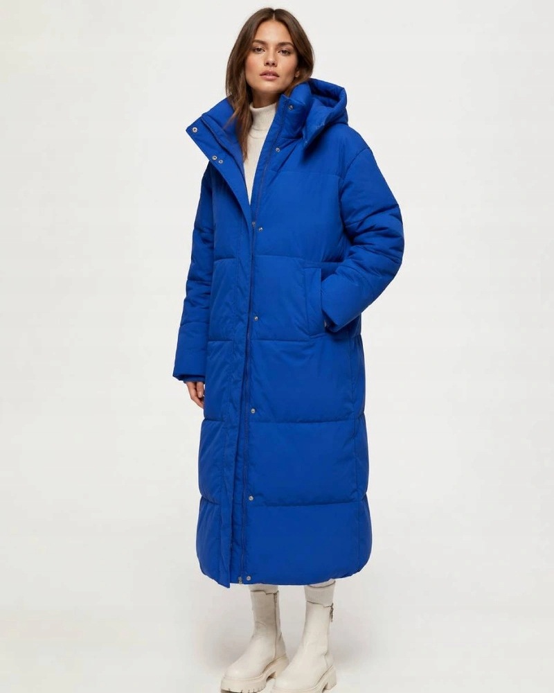 Dlouhá Bunda S Kapucí AG3-3031 Modr. XL (42)