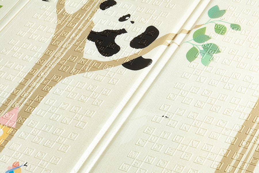 Piankowa dla dzieci dwustronna mata edukacyjna pandy 200x180cm Wiek dziecka 0 +