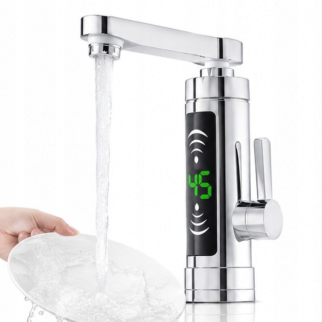 Kohoutek na topení Elektrický ohřívač vody LCD 3000 W 360 stupňů