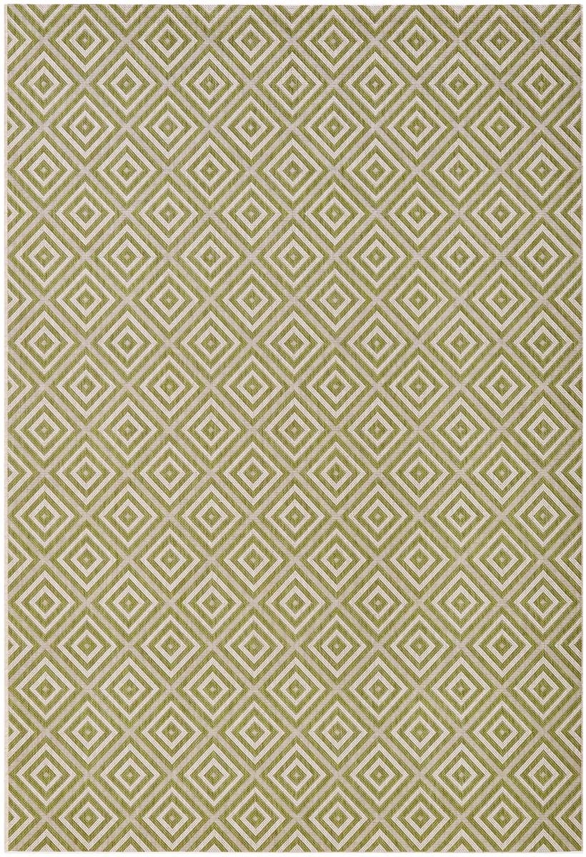 Koberec na terasu 240x340 cm typu sisal, zeleno krémový