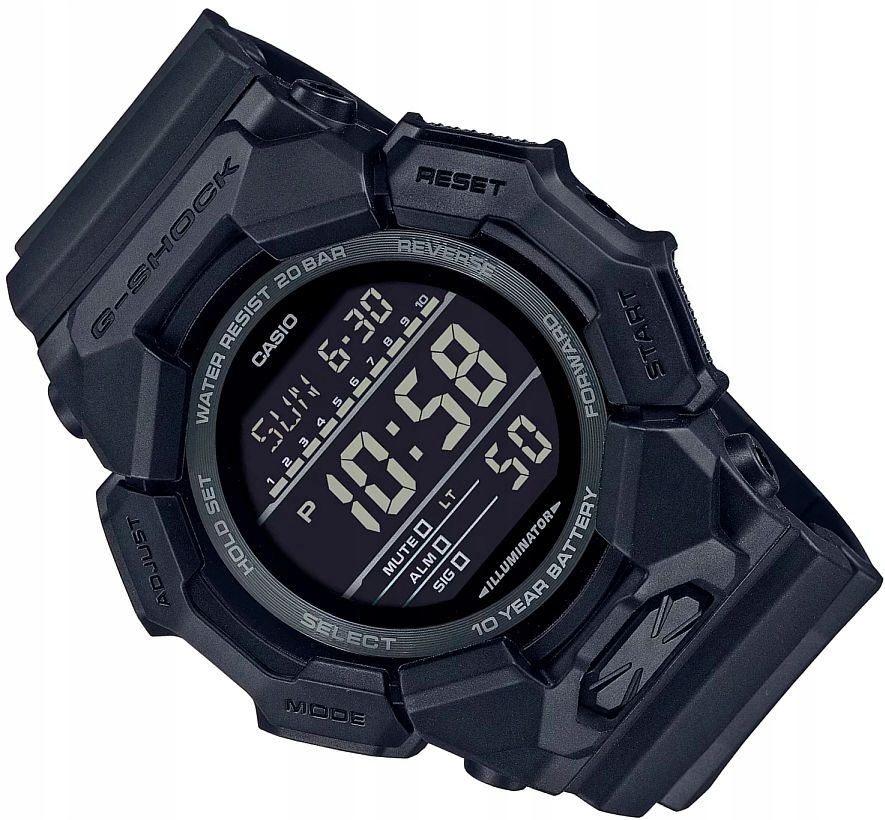 Digitální Sportovní Hodinky Casio G-shock GD-010-1A1ER 10 Let, Karbonová Baterie