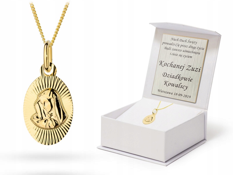 Zlatý Řetízek s Medailonkem Matka Boží pr.585