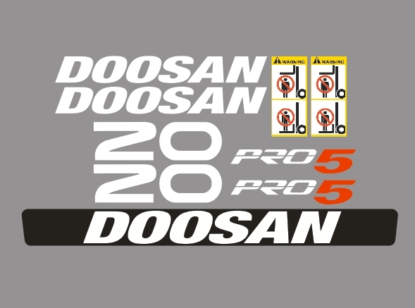 Naklejki oklejenie DOOSAN 20
