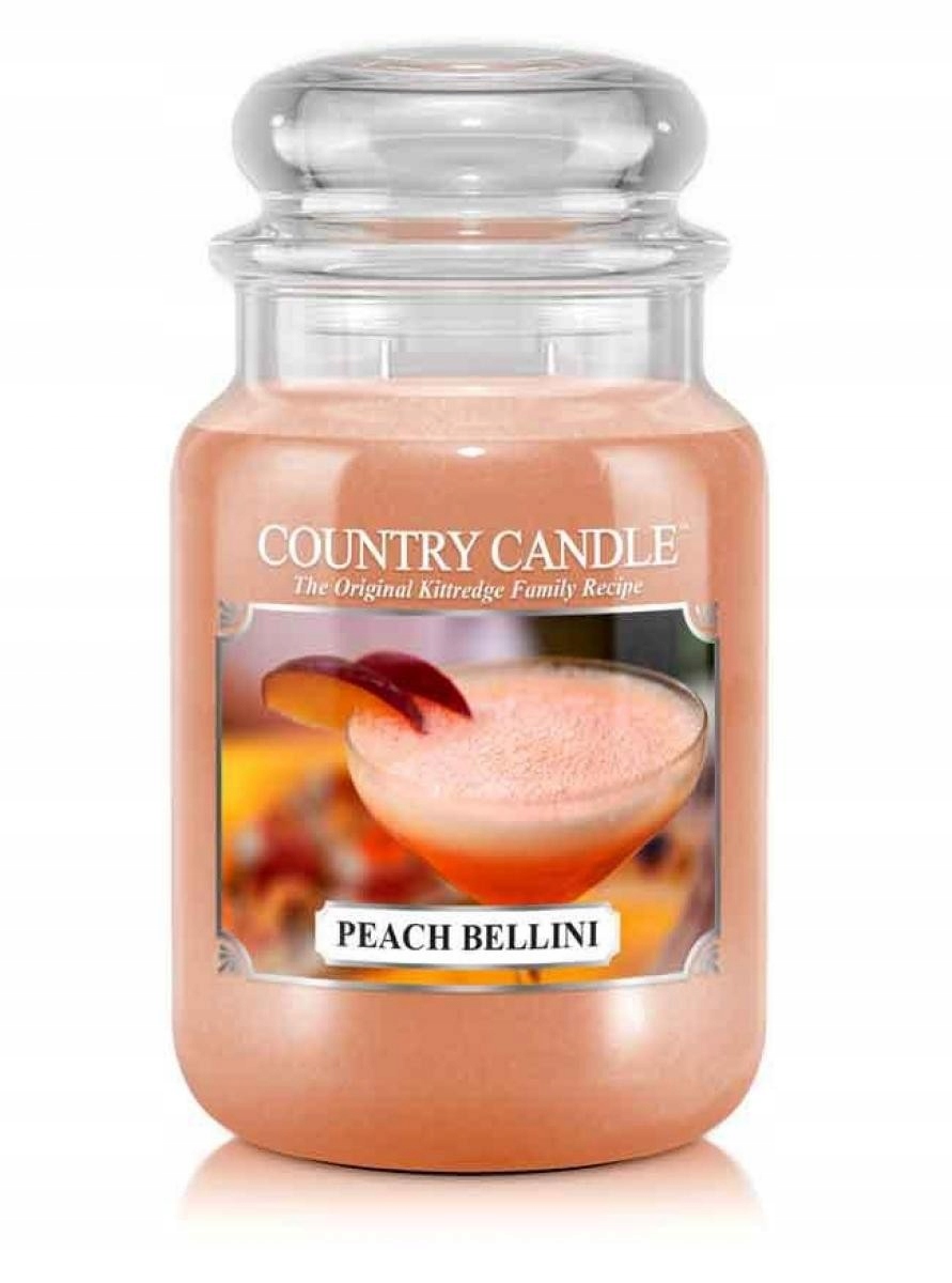 Tradiční parafínová svíčka Peach Bellini Country Candle 1 ks