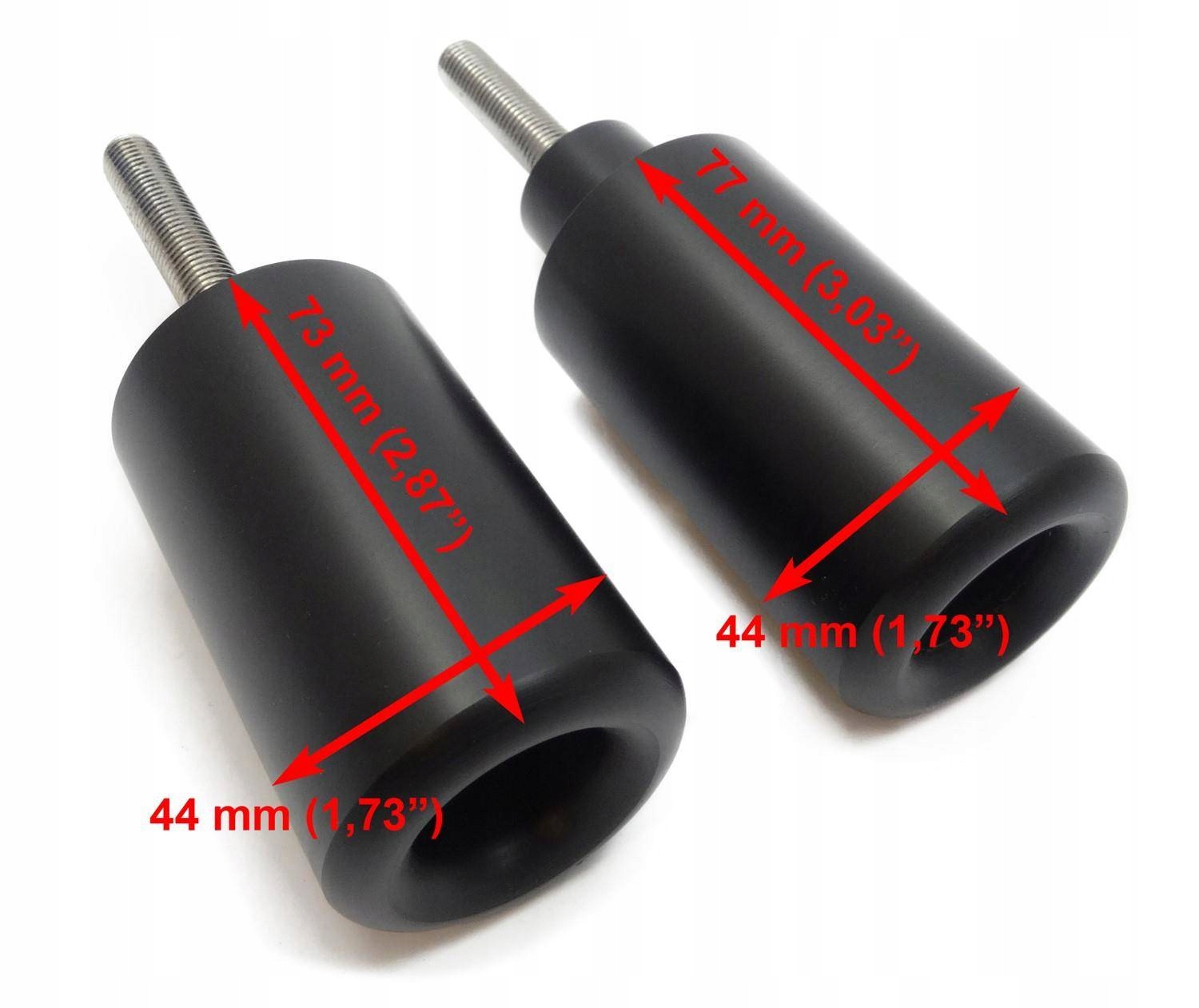 Crash Pady czarne do SUZUKI GSXR 1000 03-04 Producent RECO-accessories