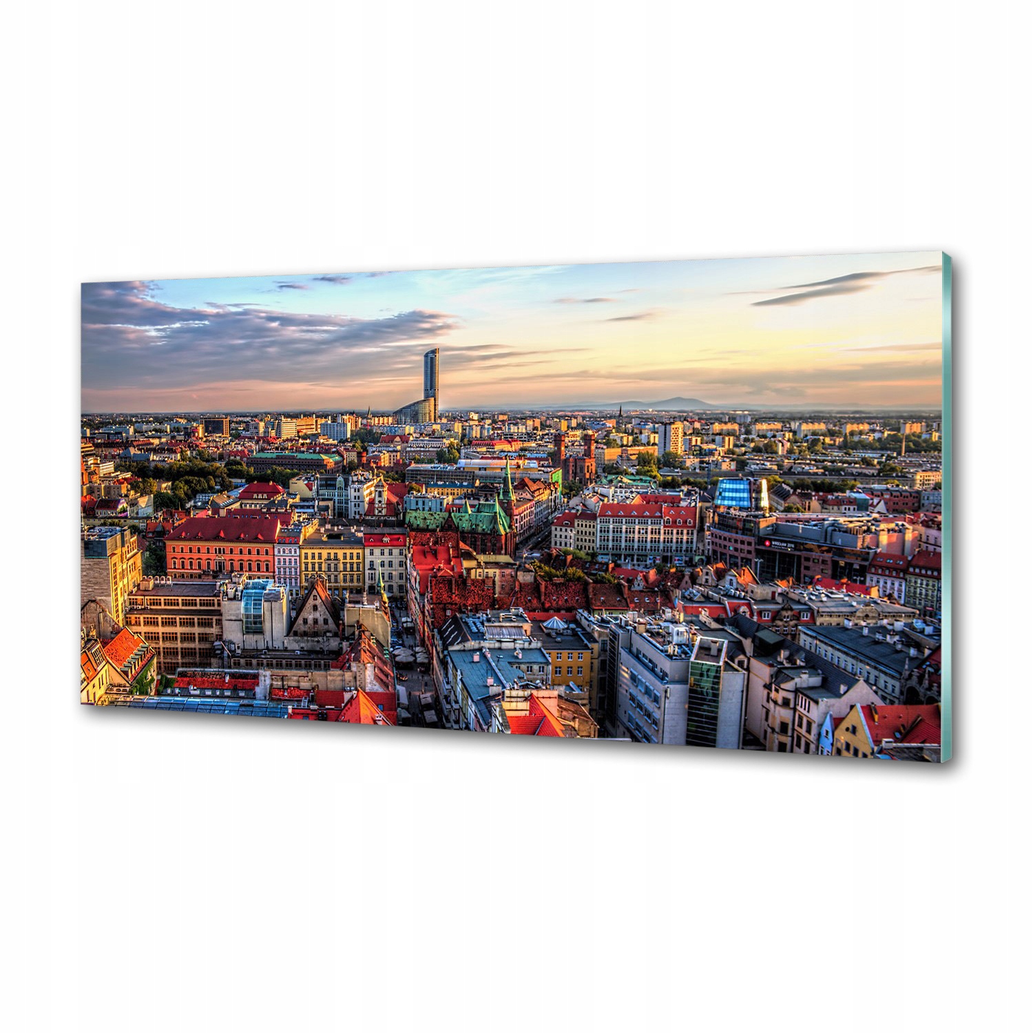 Panel do kuchyne Panorama Wrocławia 120x60 Lepidlo