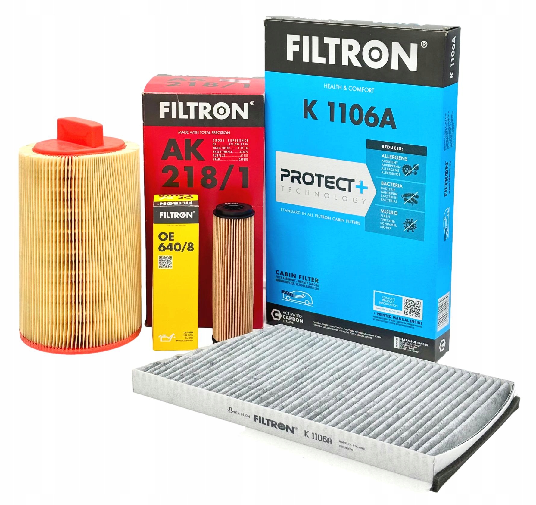 Filtron Sada Filtrů Mercedes C-klasa W203 1.8T C180T Kompresor 143KM