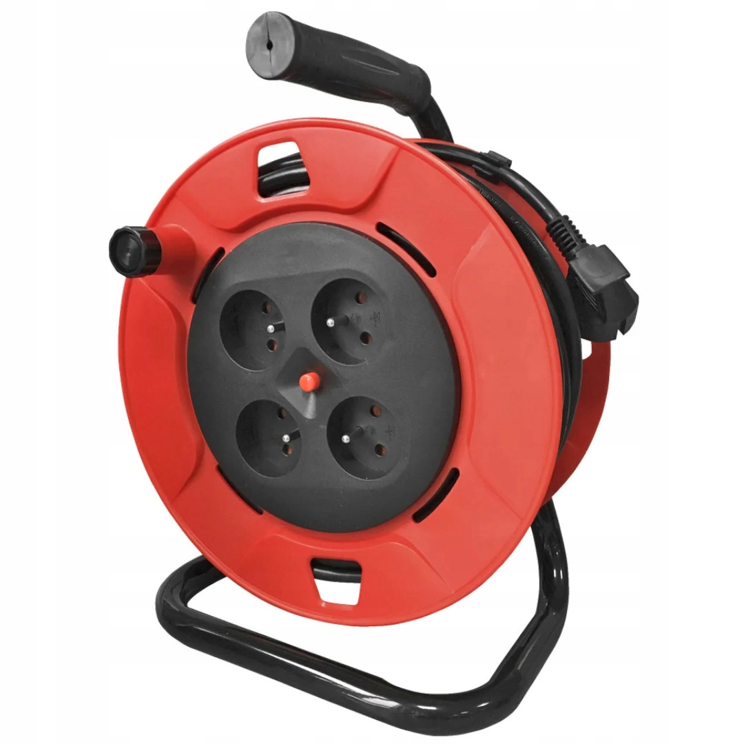 Predlžovací Kábel bubnový 25 m, 4 zásuvky, ochrana t