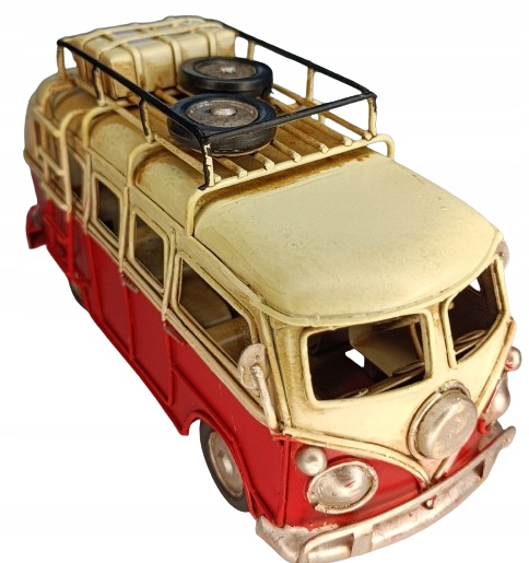 Sběratelské Kovové auto Volkswagen Bus Retro Okurka 17cm Vosarea