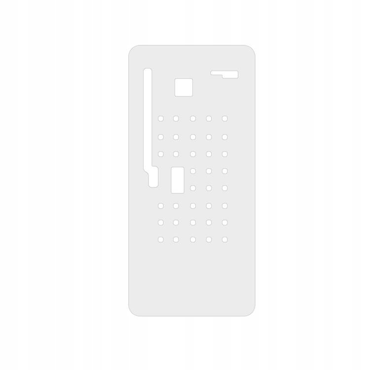 MATA SILIKONOWA DO PODGRZEWACZY LCD do iPhone X | iPhone XS