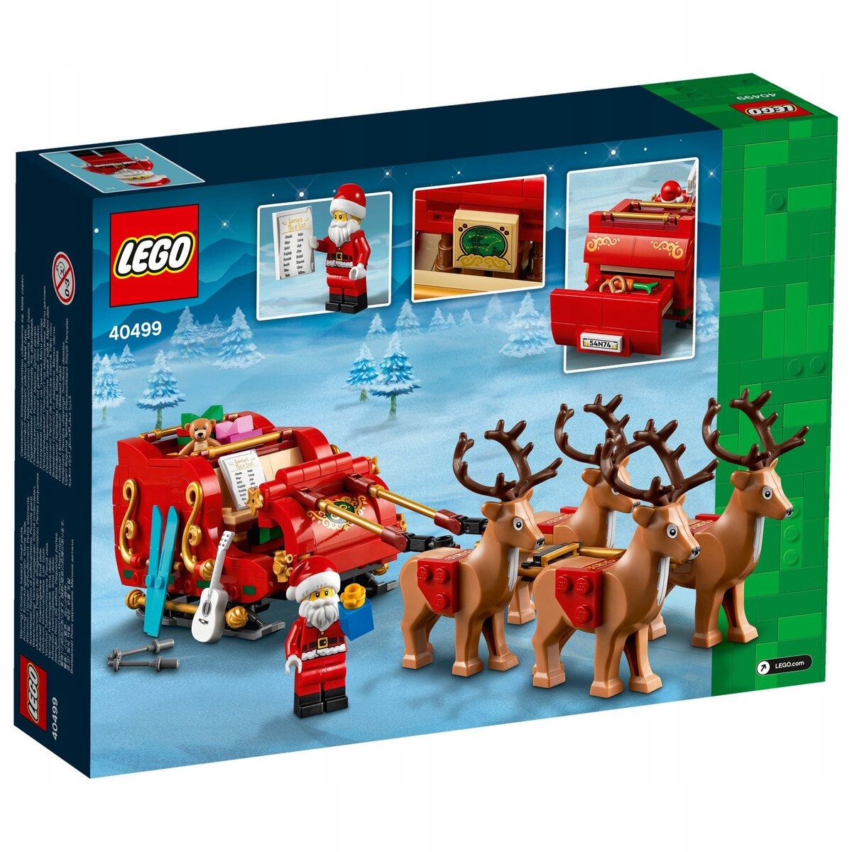 LEGO 40499 Sanie Świętego Mikołaja Marka LEGO