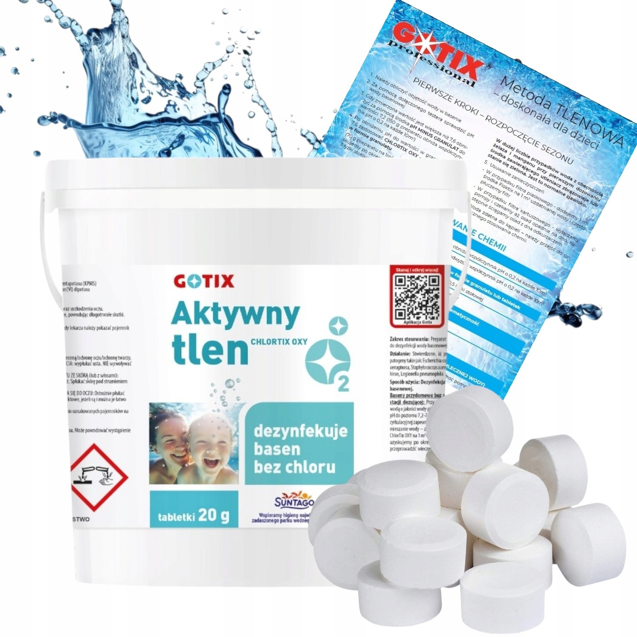 5KG Aktywny Tlen do Basenu Jacuzzi Tabletki Chemia do Basenu Bez Chloru