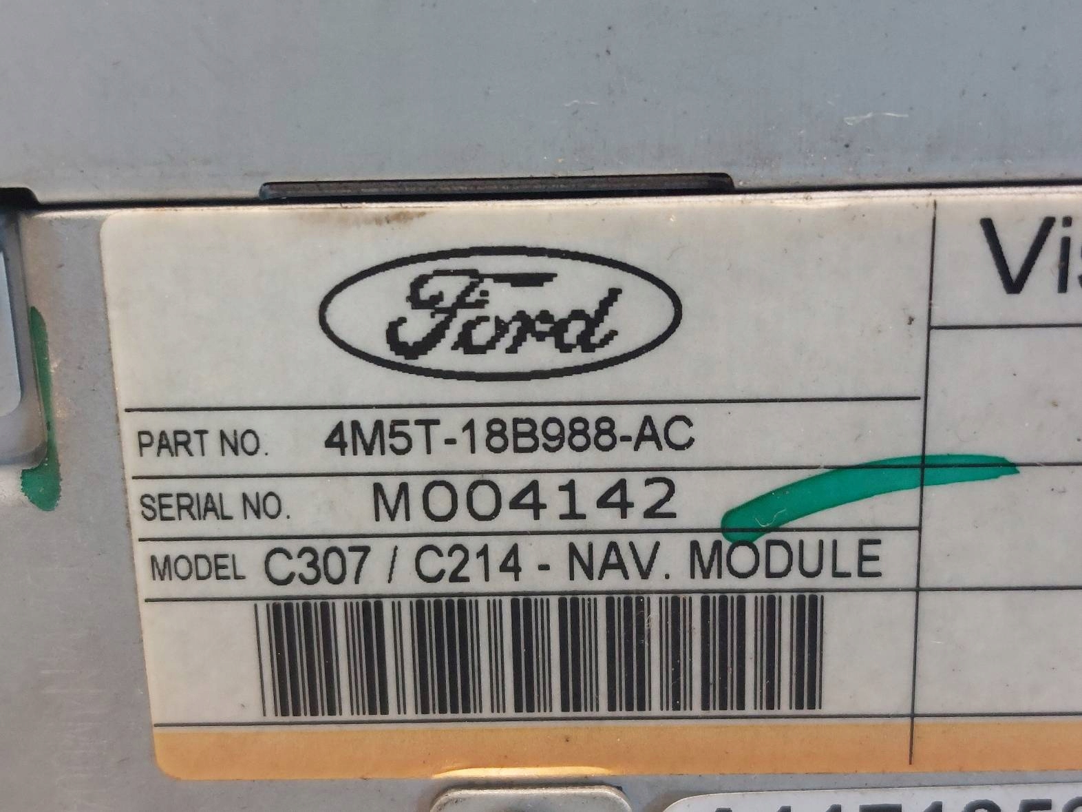 RADIO NAWIGACJA GPS FORD FOCUS MK2 4M5T-10E889-AB Producent części Ford OE