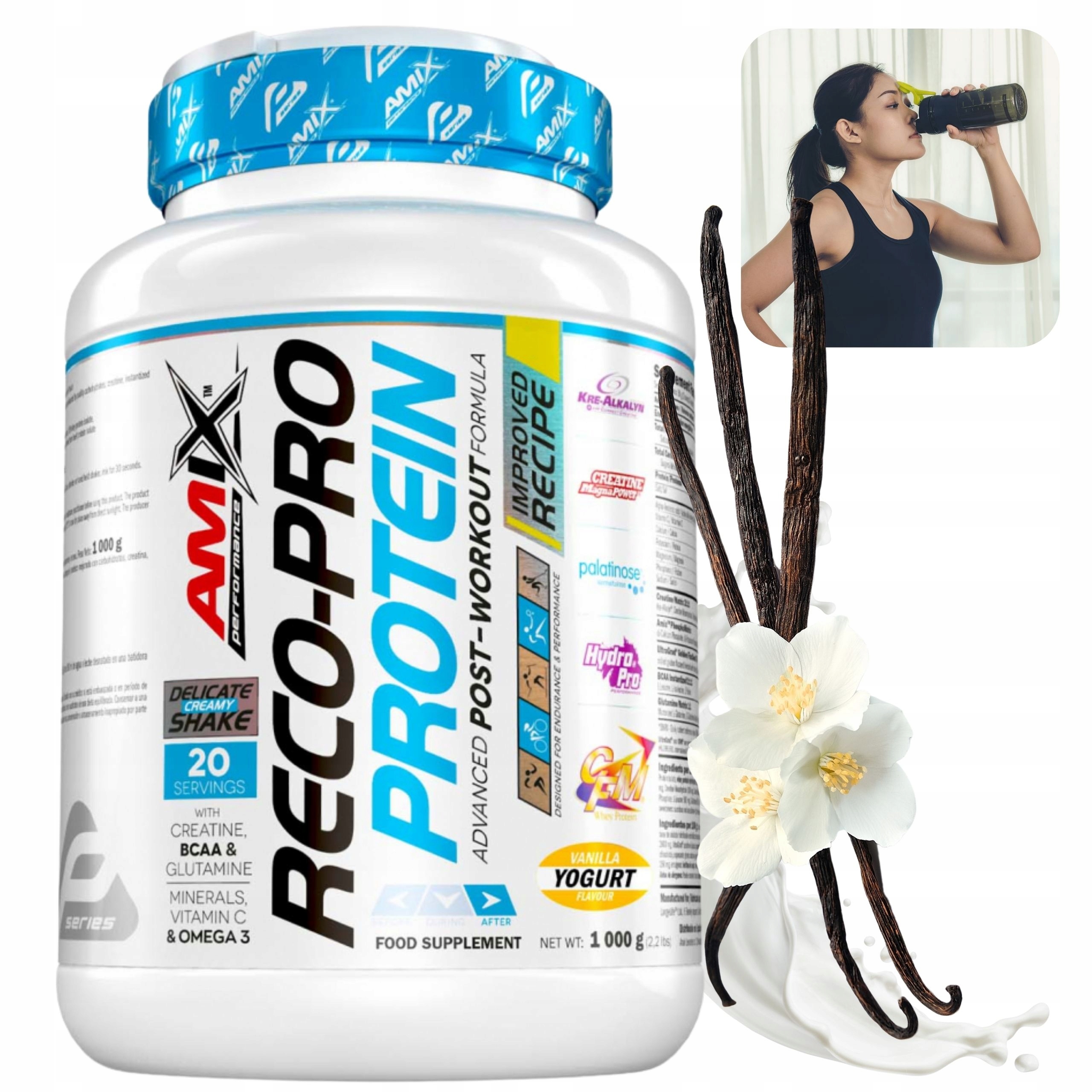 Protein po tréninku Sacharidy Elektrolyty pro sportovce 1000 g