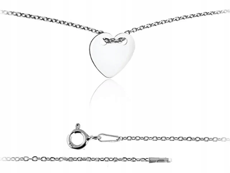 Stříbrný náramek celebrity srdce 925 hladký plech srdíčko módní
