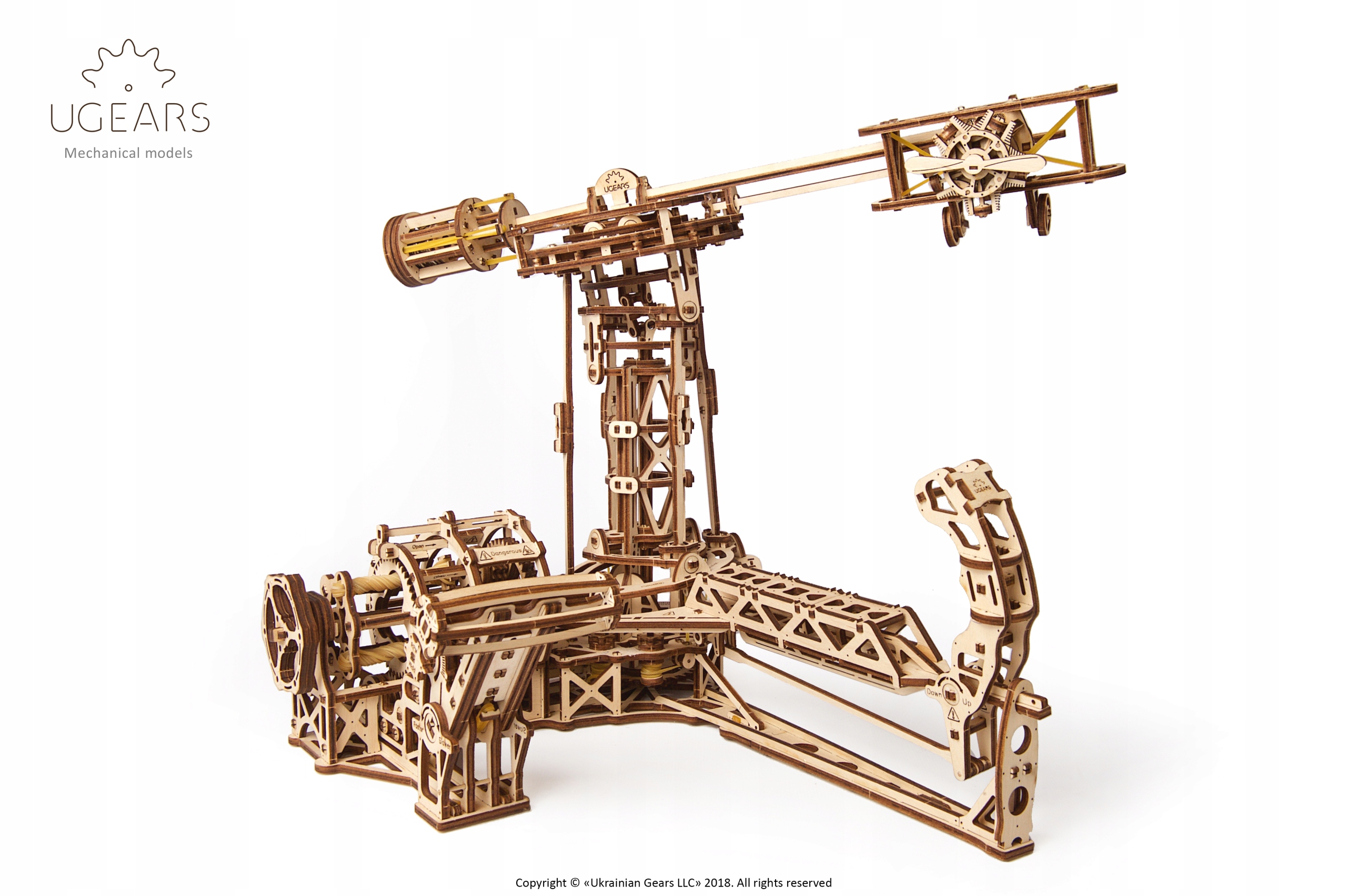 

Piękne Puzzle 3D Drewniane Awiator uGEARS
