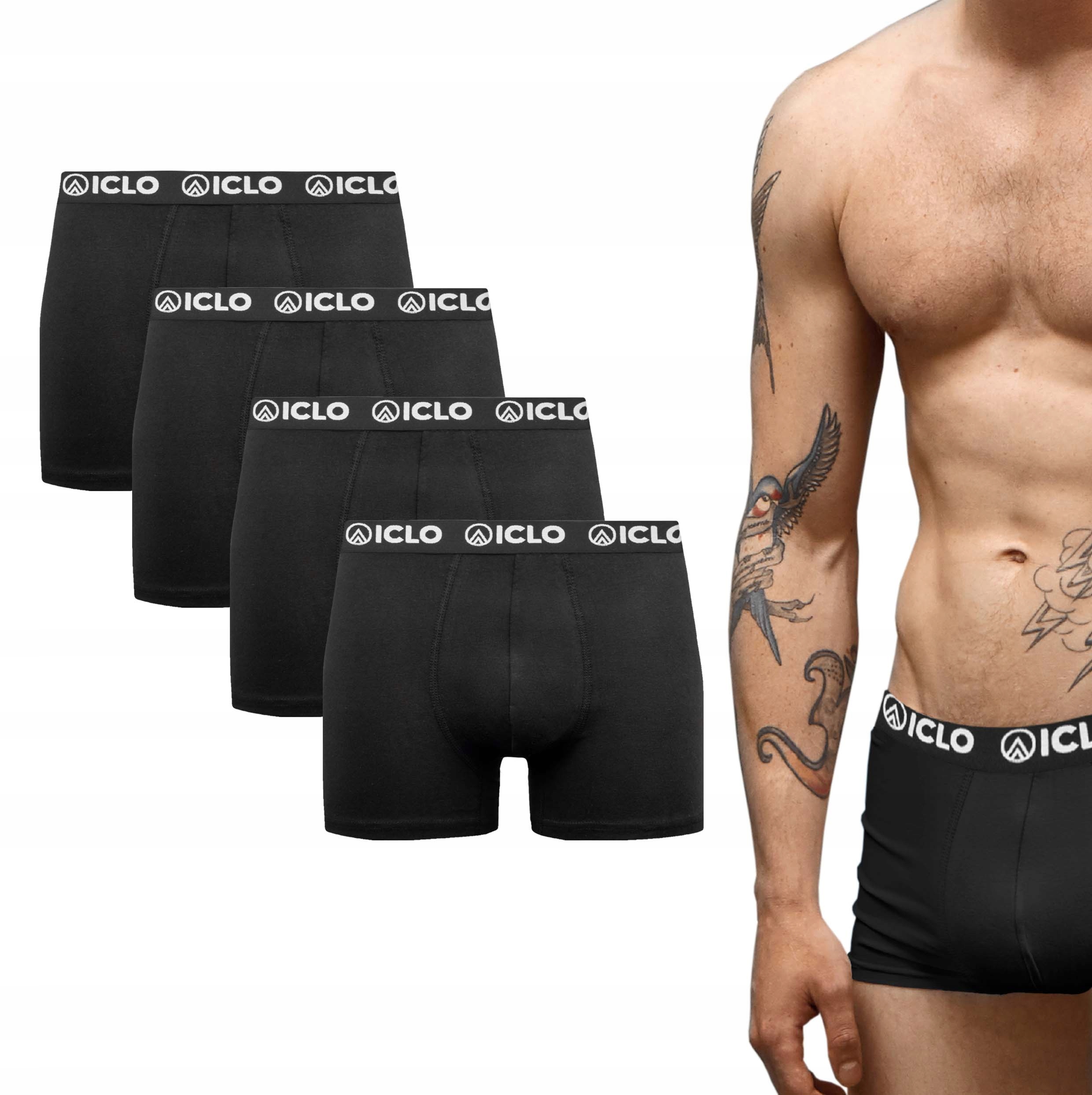

Bokserki męskie bawełniane Iclo 4 sztuki r. XL