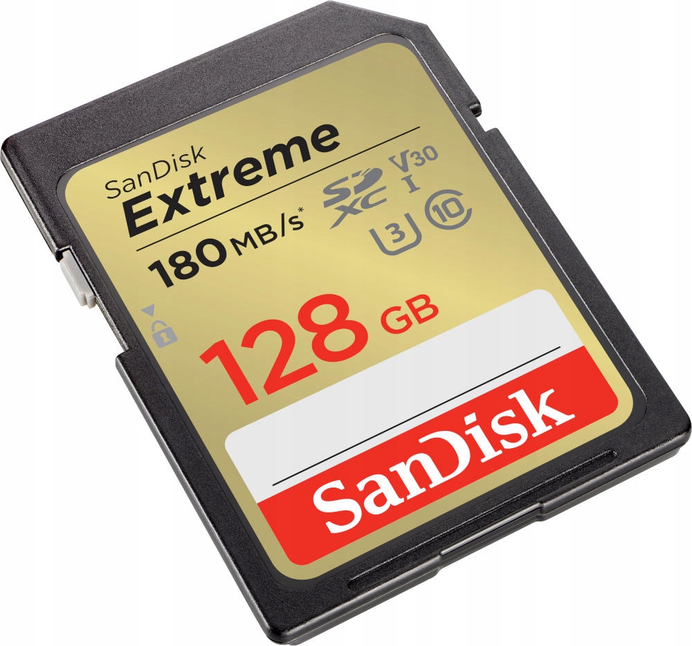 

Karta Sandisk Extreme Sdxc 128 Gb 180/90 MB/s C10