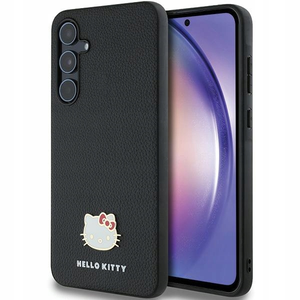 Pouzdro Hello Kitty pro Samsung A55 A556 černá/black hardcase Metal Logo Kitty