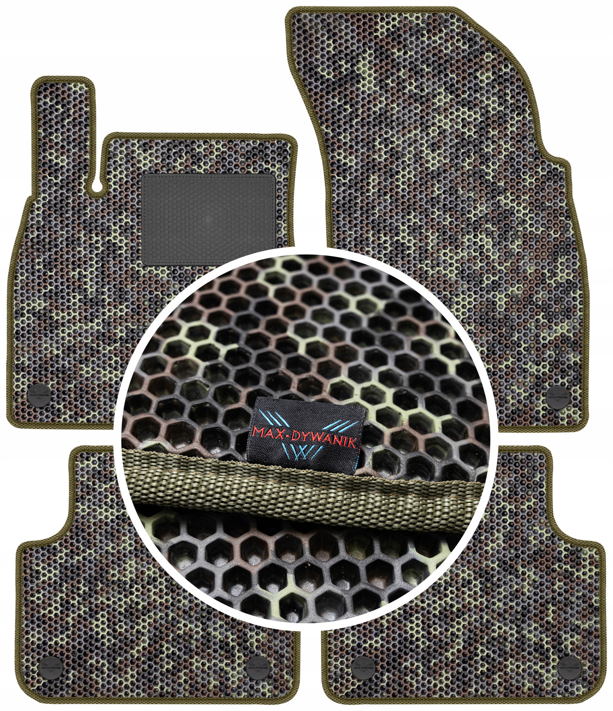 Audi Q8 2018- Gumové rohože Eva Moro (maskáčový vzor)