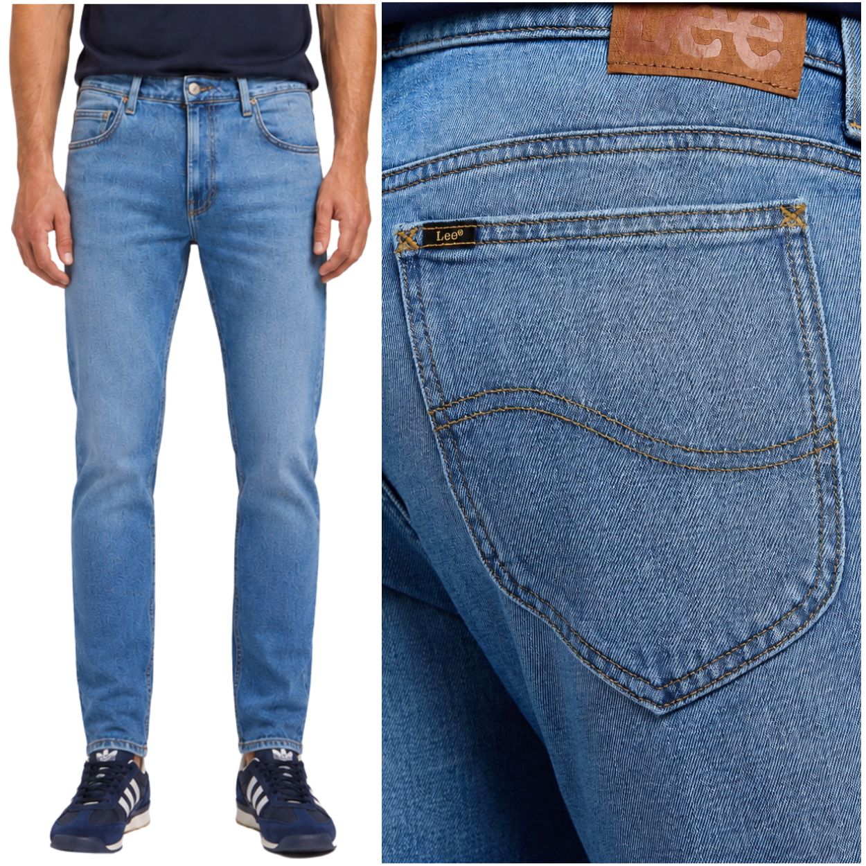 Lee Rider slim Worn In Travis lehce přiléhavé džínové kalhoty W36 L30