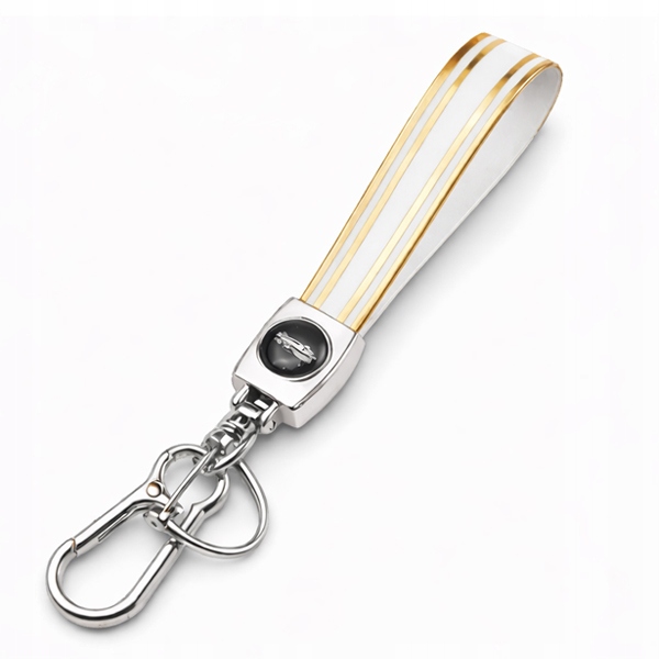 Brelok Smycz Breloczek Do Kluczy Samochodowych Mieszkaniowych Biały