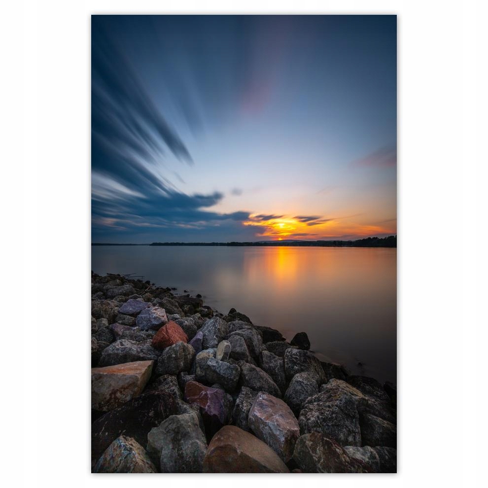 

Plakaty 40x60 Kamienista plaża jezioro
