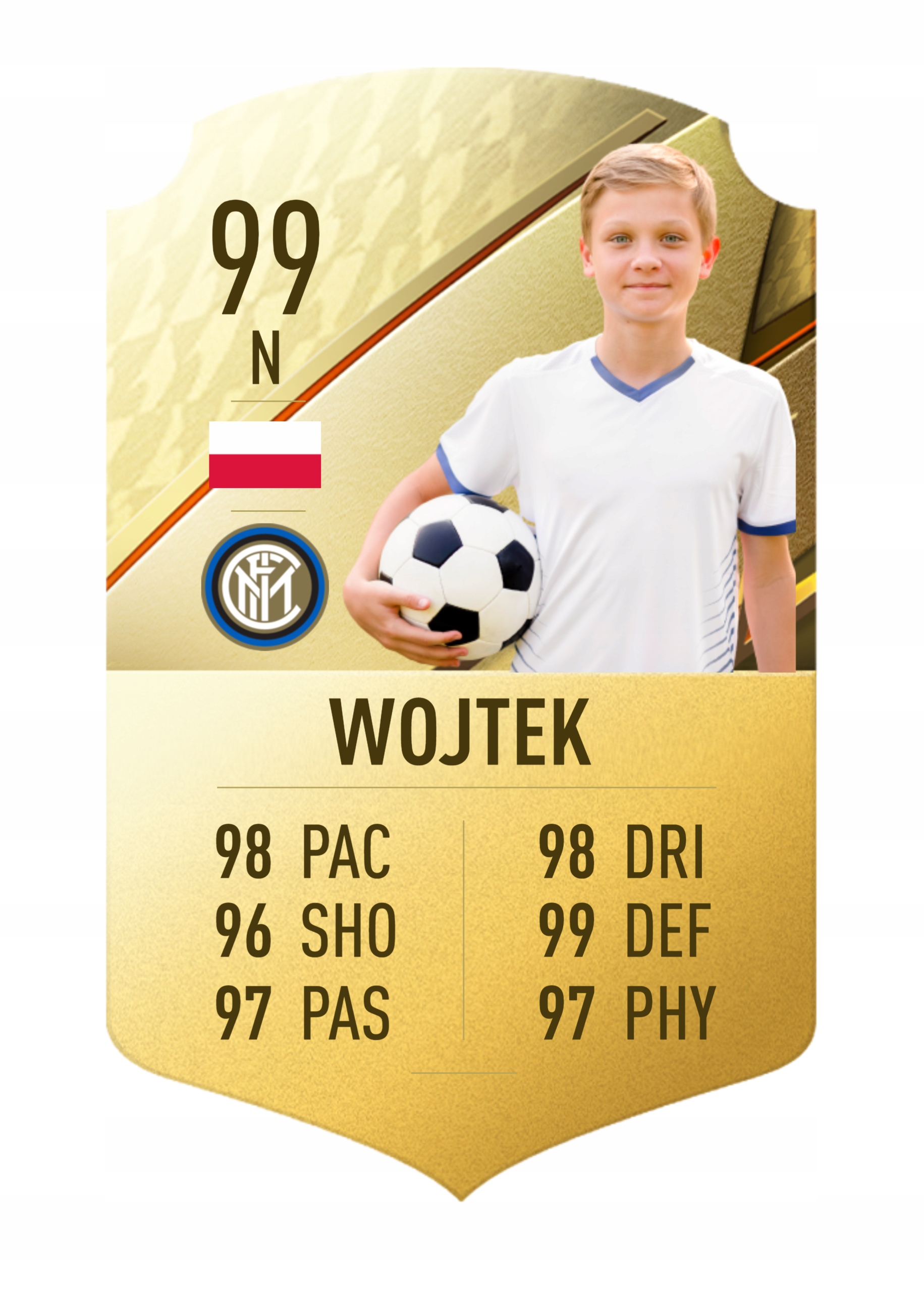 

Personalizowana karta Fifa dzień chłopaka