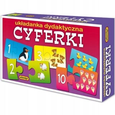 

Adamigo Cyferki puzzlowa układanka dydaktyczna