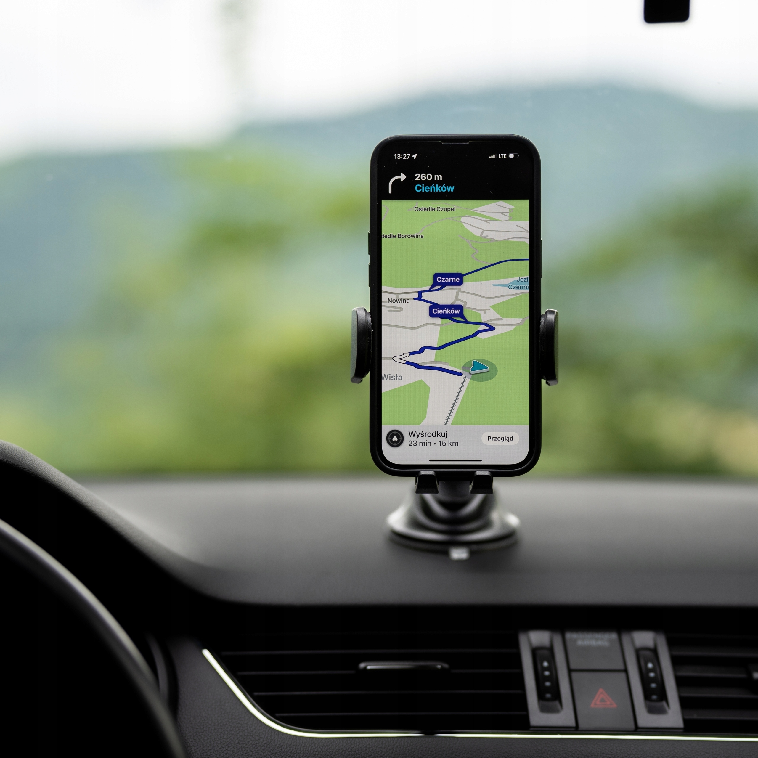 UCHWYT DO SAMOCHODU NA TELEFON SZYBĘ DESKĘ KOKPIT HOLDER SAMOCHODOWY MOCNY Marka Spacecase