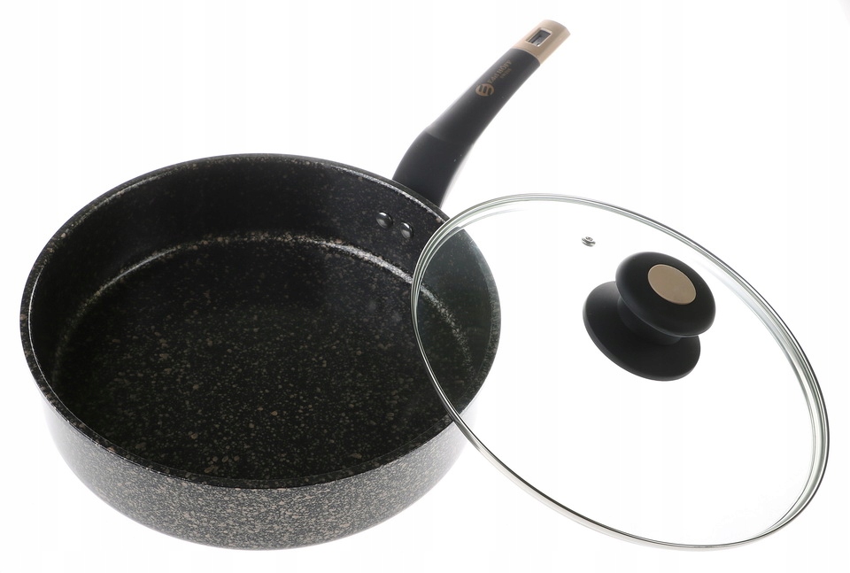 

Patelnia Granitowa Głęboka 24cm z Pokrywką 6141