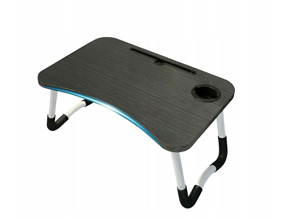 SKŁADANY STOLIK POD LAPTOPA DO ŁÓŻKA PODSTAWKA CZARNY