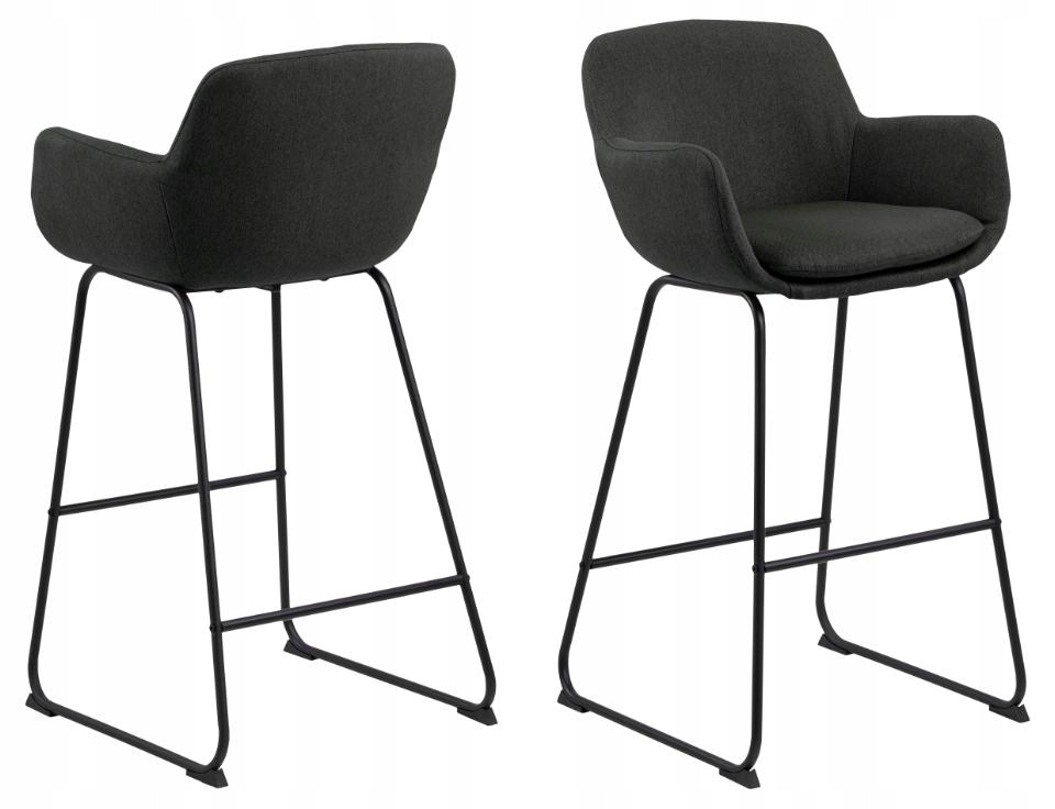 Barová stolička Lisa tmavo šedá