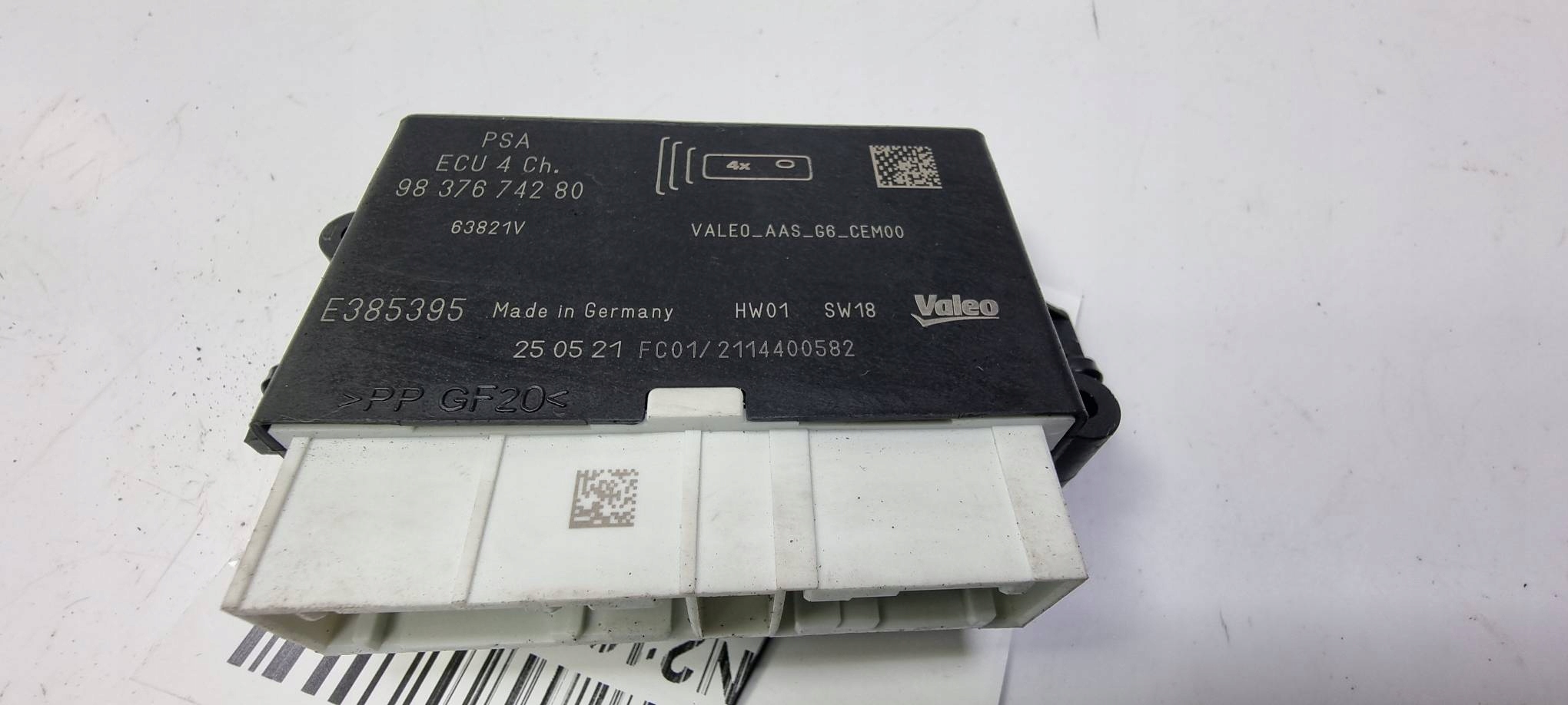 modulo parcheggio PDC 9837674280 CITROEN BERLINGO III