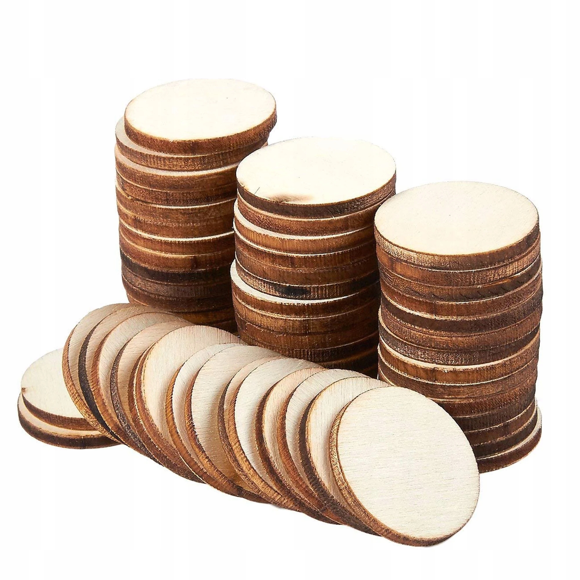 

Znaczniki Drewniane Naturalne 40 MM (10 Sztuk)
